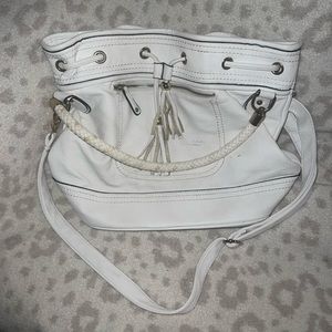 Beautiful white leather purse